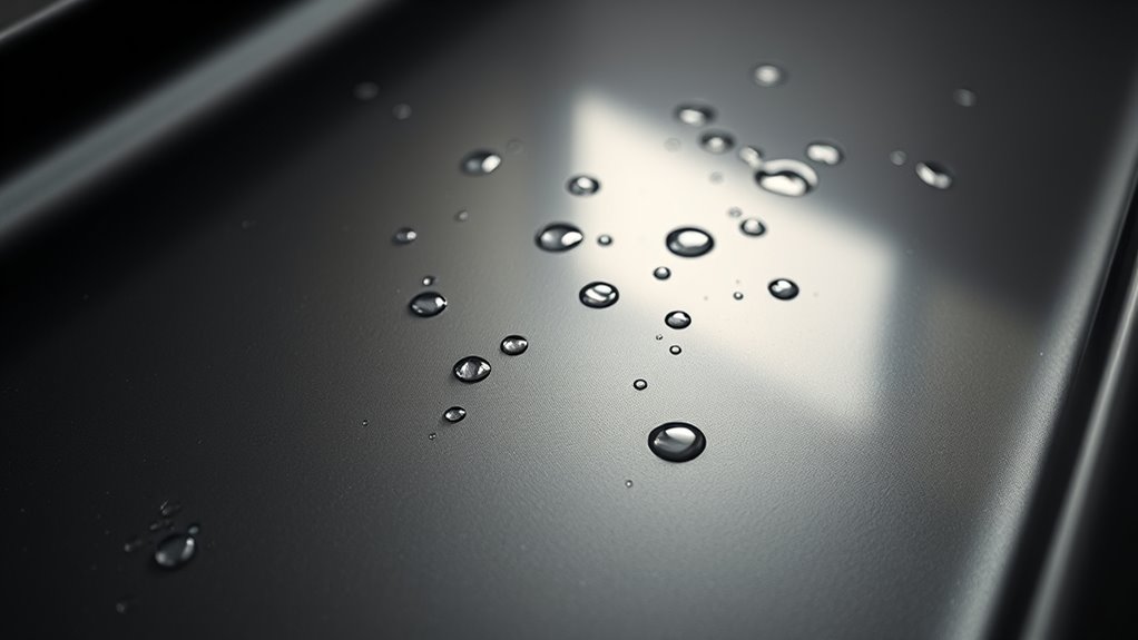 black shower tray stains