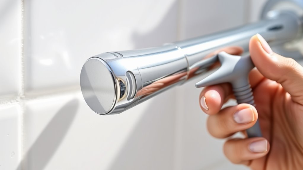 check for removable shower arms