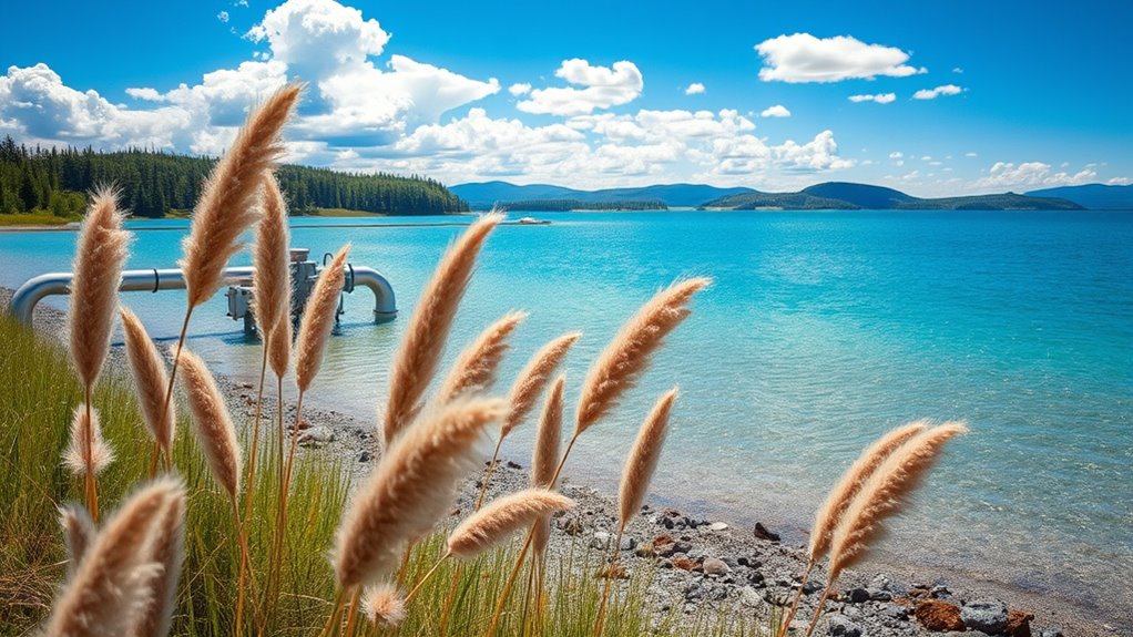 cities extracting lake water