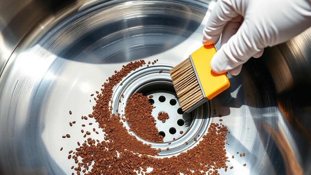 clean drains after coffee