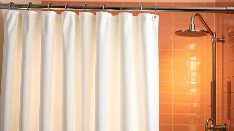cloth shower curtains advantages