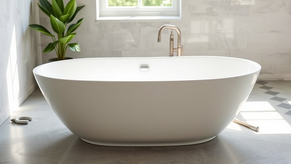 cost of plastic bathtubs