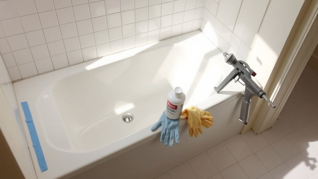 gather supplies prepare bathroom