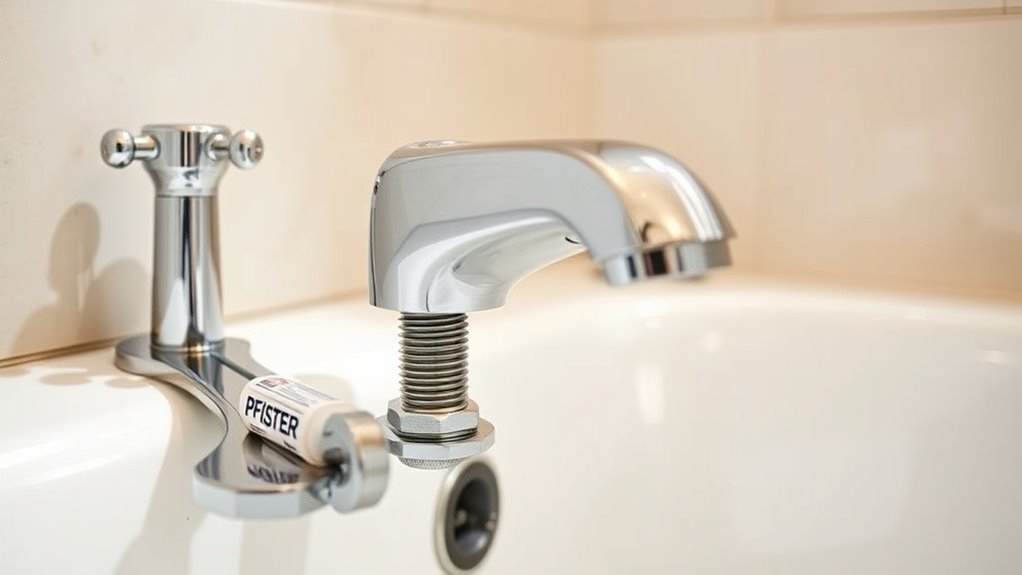 install bathtub faucet easily