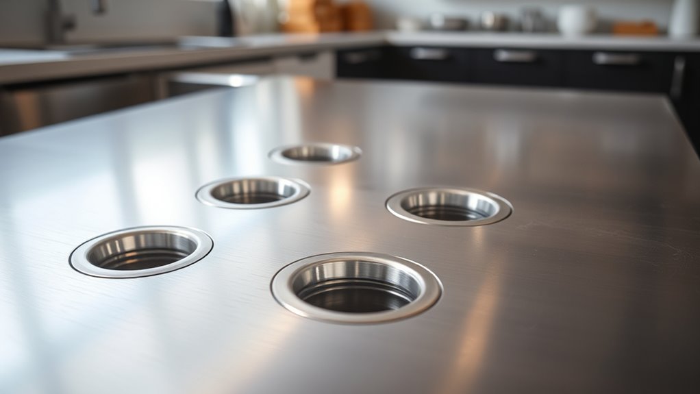 kitchen sink hole size standards