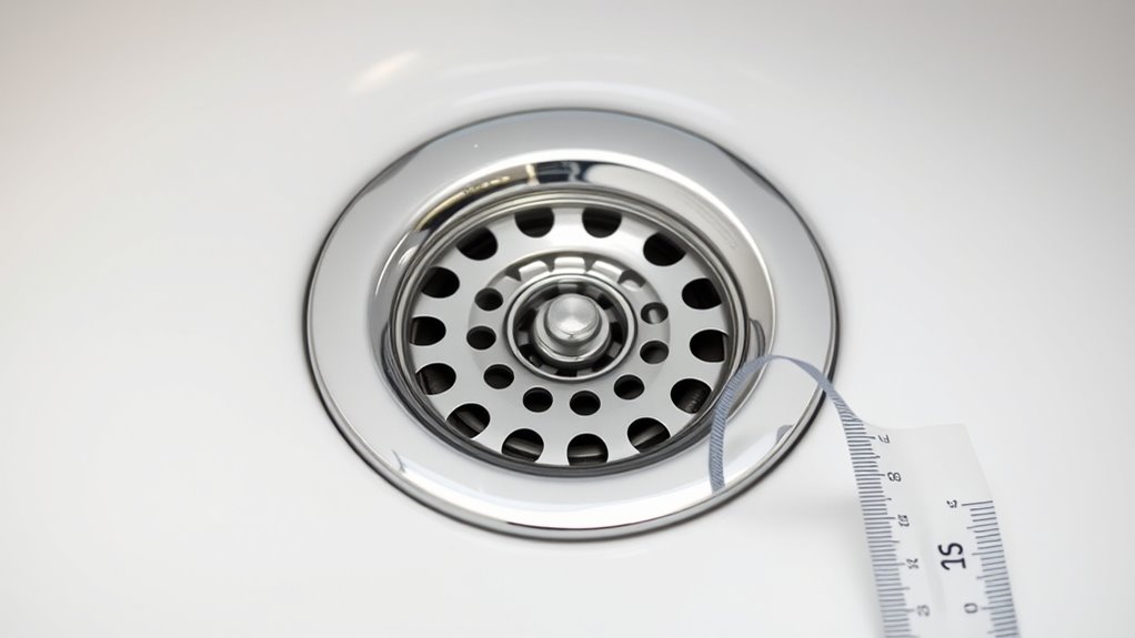 measuring bathroom sink drains
