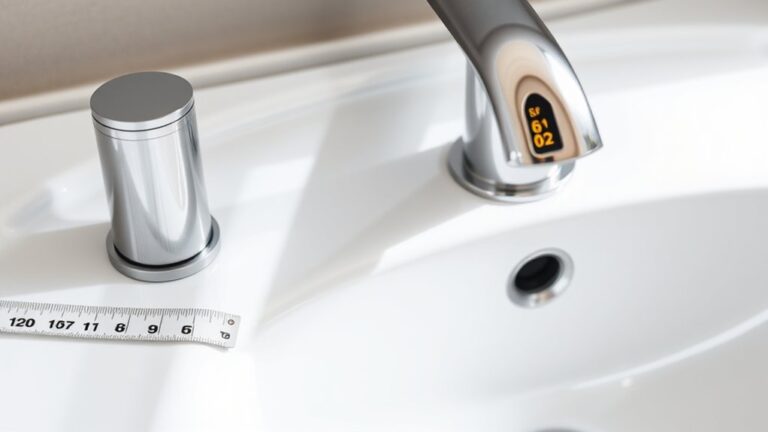 measuring sink tap sizes