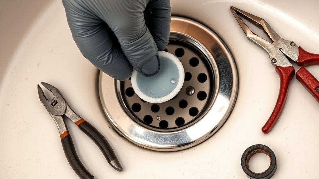 sealing bathtub drain holes