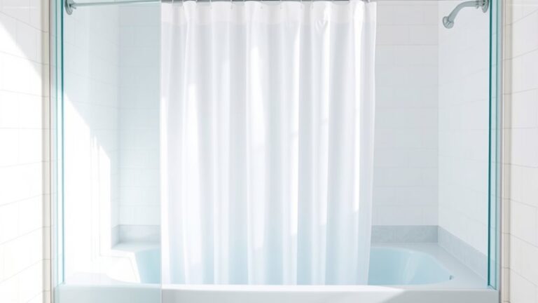 shower curtain placement guide