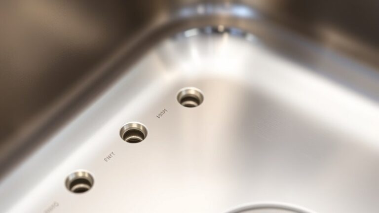 standard kitchen sink hole sizes