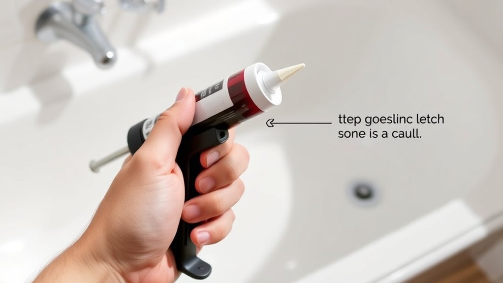 trim caulk tip properly