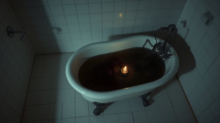 unsettling secretive water scene