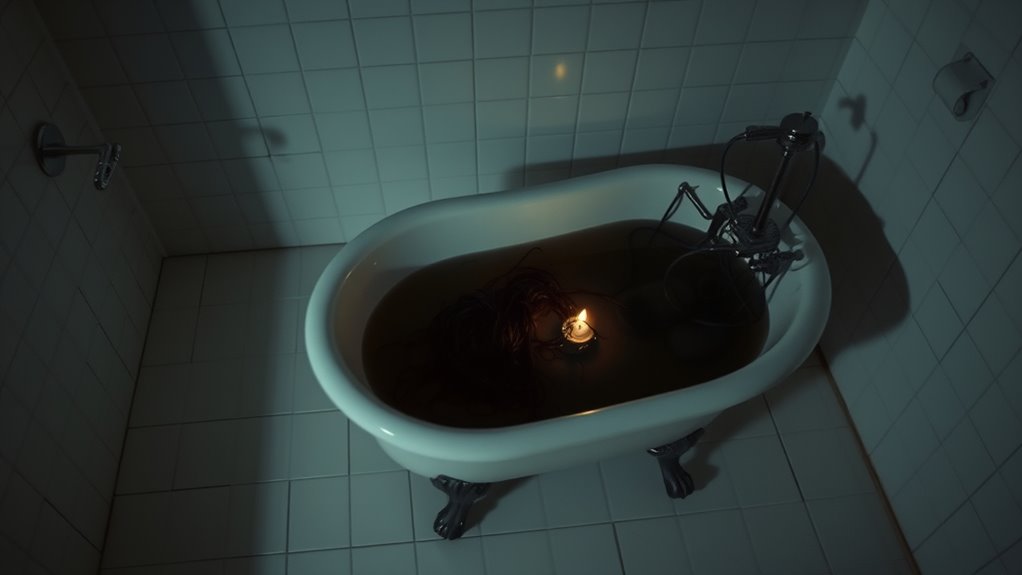 unsettling secretive water scene