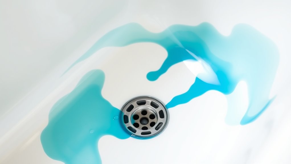 vibrant dye stains bathtubs