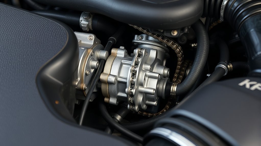 water pump behind timing